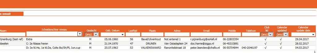 Van elke scheidsrechter wordt verwacht dat hij zijn beschikbaarheidskalender bijhoudt.