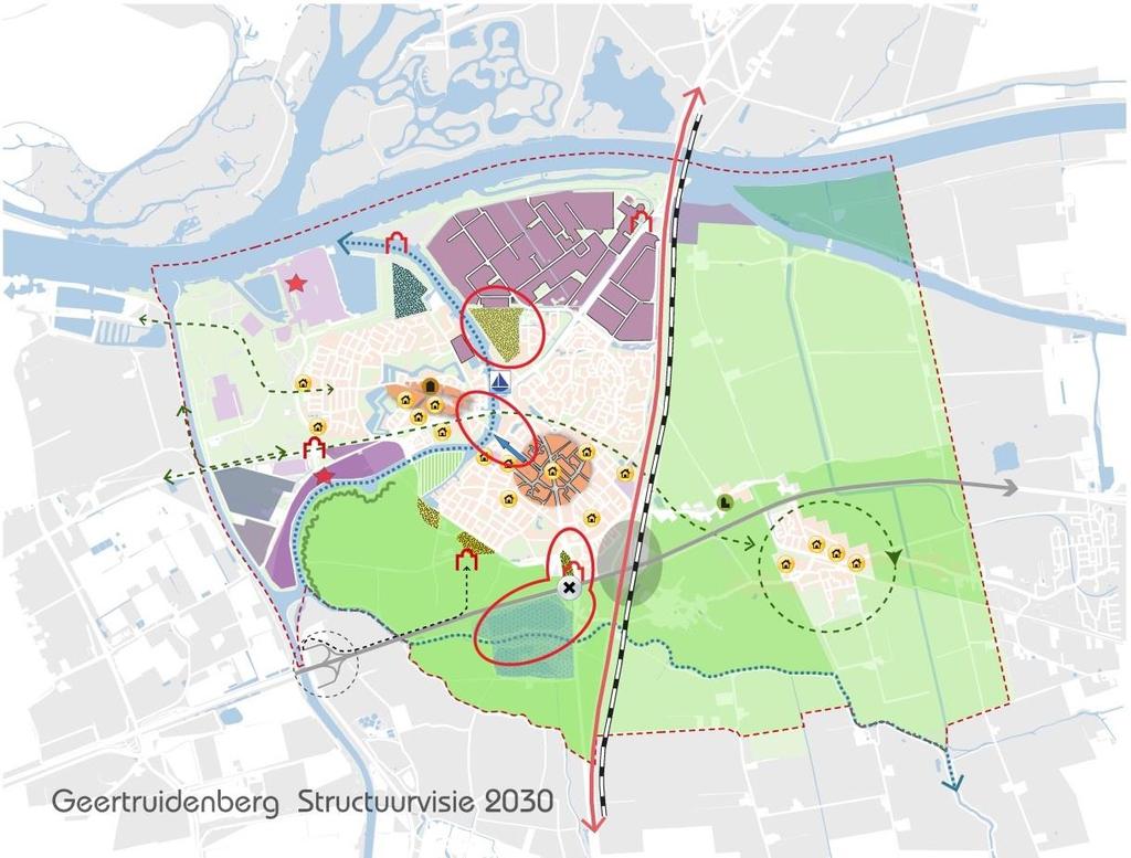 PAGINA 75 van 80 Gemeentelijk beleid Structuurvisie 2030 Figuur 30: Structuurvisie 2030 De Structuurvisie Geertruidenberg 2030 heeft betrekking op het gehele grondgebied van de gemeente.