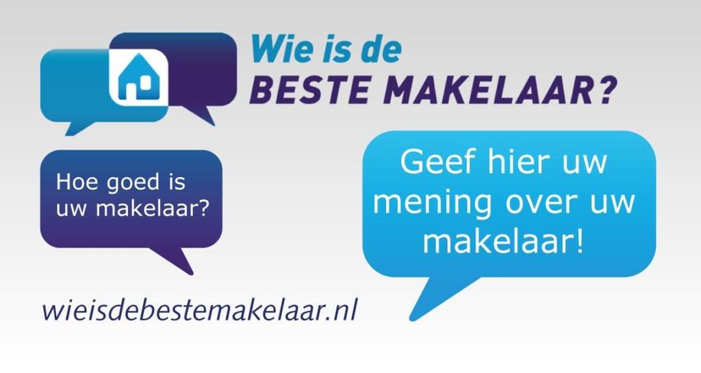 WAT HEEFT U ER AAN? Wie is de beste makelaar.nl is een website met beoordelingen van klanten over makelaars. WIDBM is voor de makelaardij wat Zoover is voor de reisbranche en lens voor de horeca.