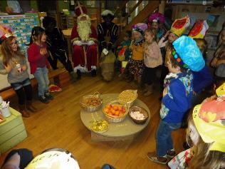 Sinterklaas kwam op bezoek