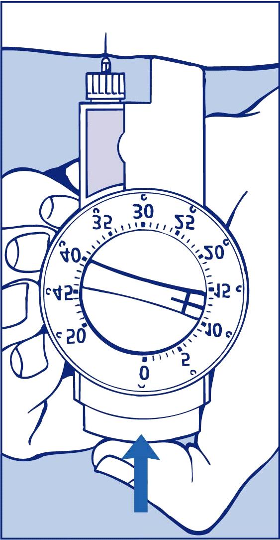 3 Verwijderen van de naald Plaats het grote buitenste naaldkapje weer op de naald en schroef de naald los (afbeelding 4). Gooi de naald voorzichtig weg.