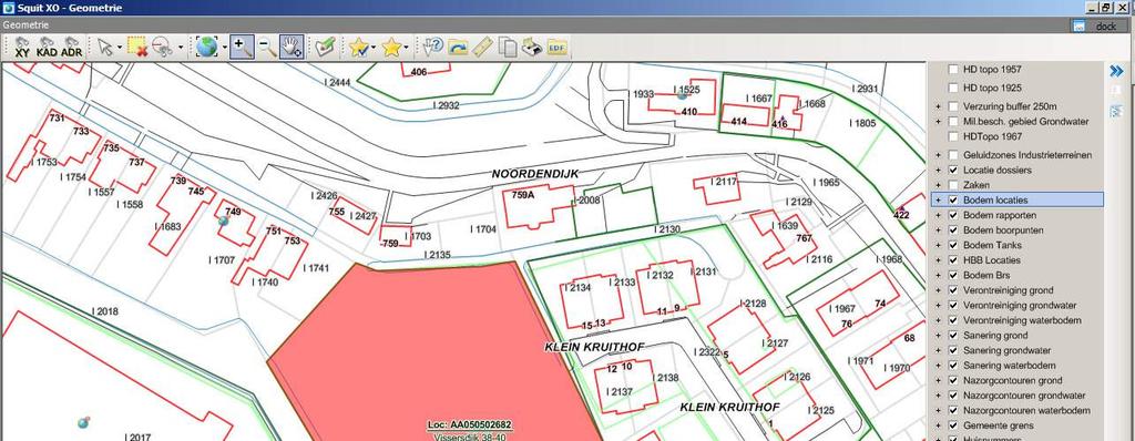 Onderzoekslocatie 'Vissersdijk 38-40' De onderzoekslocatie is bekend onder de naam: Vissersdijk 38-40 (AA050502682) De locatie staat geregistreerd op het volgende adres: