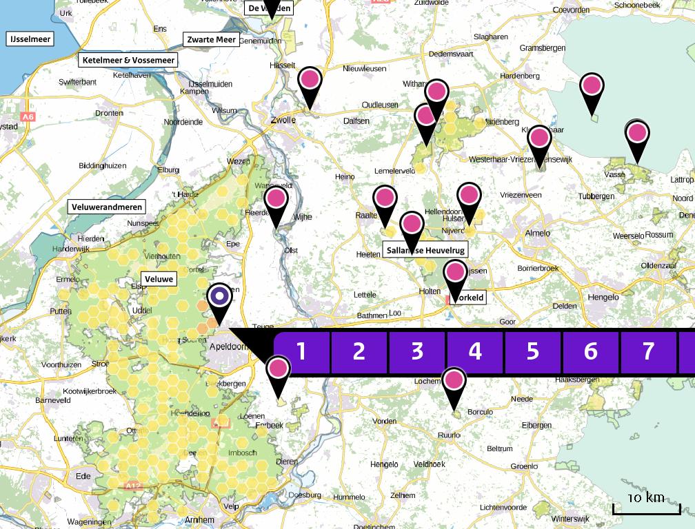 Depositie natuurgebieden projectbijdrage (Veluwe) projectbijdrage per natuurgebied Habitatrichtlijn Vogelrichtlijn Beschermd natuurgebied Habitatrichtlijn,