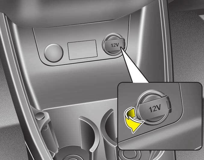 Kenmerken van uw auto OTA040088 12V-aansluiting De 12 V-aansluiting is ontworpen om mobiele telefoons en andere apparaten die in de auto gebruikt kunnen worden, op te laden.
