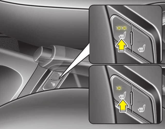 Veiligheidsysteem van uw auto WAARSCHUWING Wanneer er iemand op de stoel zit, wanneer er tegen de stoel wordt geduwd of wanneer er aan de stoel wordt getrokken, kan er een opening ontstaan tussen de