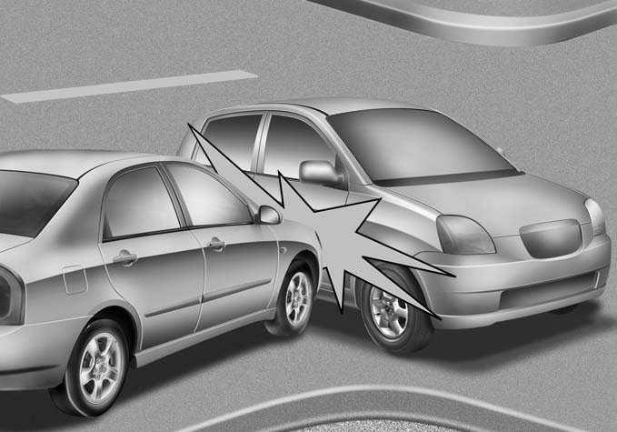 Veiligheidsysteem van uw auto OSA038120 OTF030042 Zijairbags en gordijnairbags (indien van toepassing) De zijairbags en gordijnairbags worden geactiveerd bij een aanrijding van opzij, waarbij