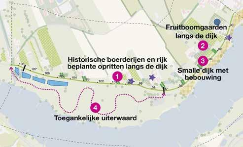 Daarnaast geeft het ruimtelijk kwaliteitskader voor de gehele noordelijke Lekdijk een visie op toekomstige dijkversterkingen. Deze visie bestaat uit zeven uitgangspunten: 1.