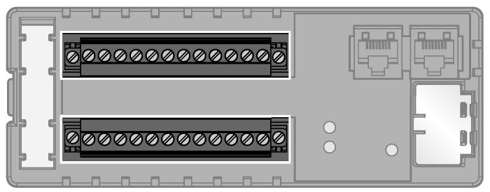 Terminal assignment Ethernet veldbuskabel (voorbeeld): RJ45S-RJ45S-441-2M (ident-nr. 6932517) of RJ45-FKSDD-441-0,5M/S2174 (ident-nr.