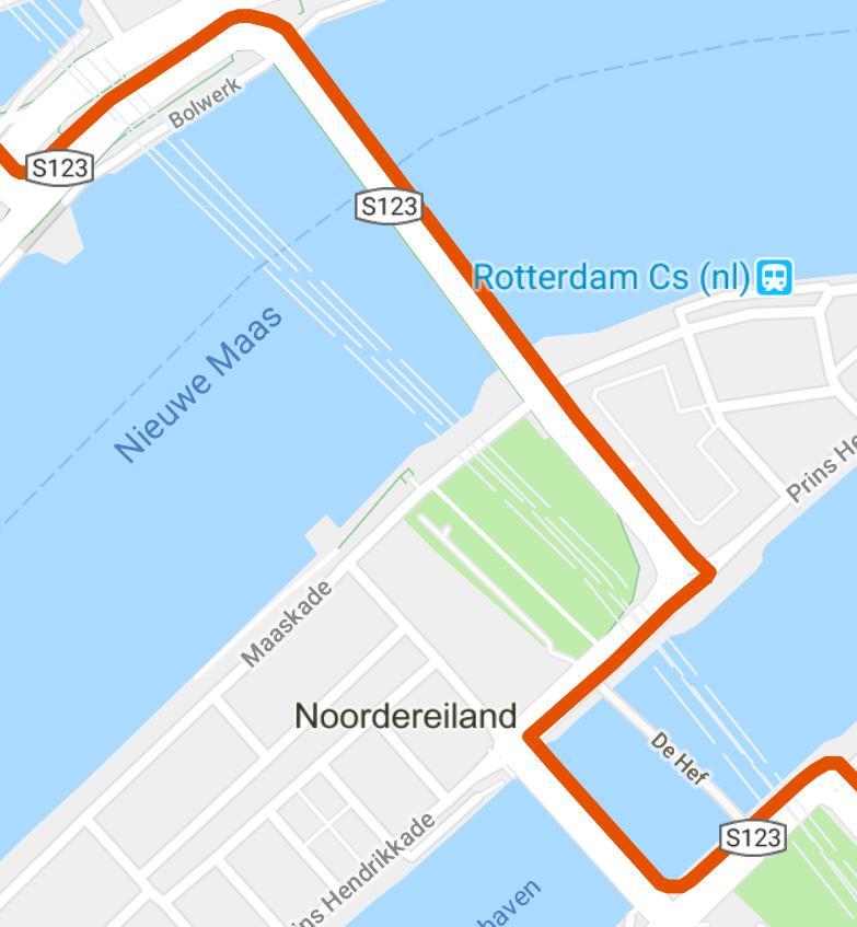 Rotterdam Tijdregistratie vlak voor de Willemsbrug Fietsenstalling bij tijdregistratie Daarna nog