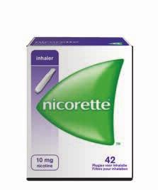 nicorette inhaler Als je vooral de handeling van het roken mist. De nicorette inhaler lijkt op een sigaret, maar helpt je stoppen met roken.