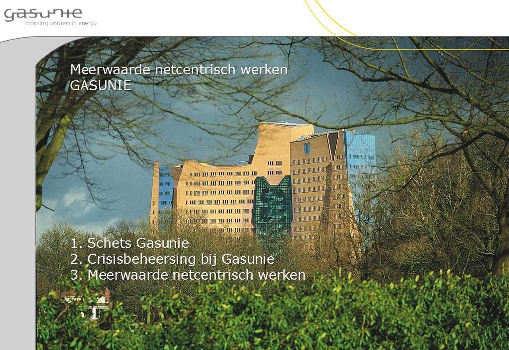 Gasunie en Rijkswaterstaat (1) Presentatie: Ernest Wiersma (Gasunie)