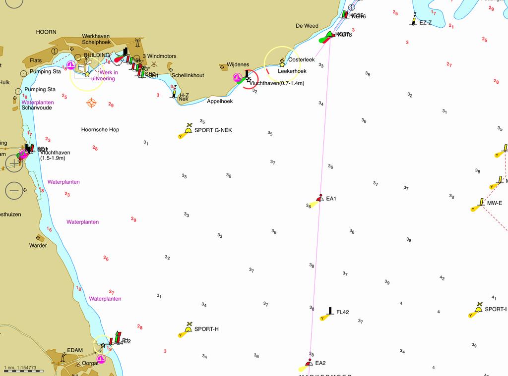 4.2 RAKKENKAART Merkteken 1 Niet voor navigatie doeleinden 4.3 RAKKENTABEL Nr. Afstand Nr. Afstand 1 Start Merkteken 1 0.7 9 Sport H EA 1 4.6 2 Merkteken 1 Sport C 2.5 10 Sport H EA 2 3.