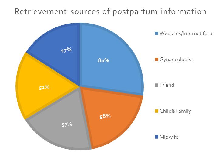 Resultaten: Internet postpartum 94% zoekt