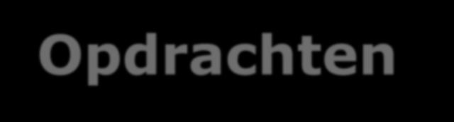 Opdrachten no. 1 No.