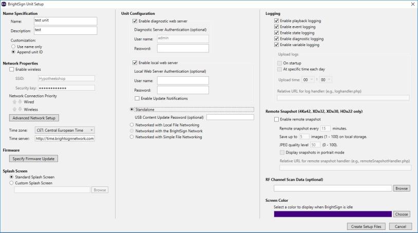 Hoe plaats ik mijn MyEasyFeedManager account in een BrightSign project versie 2.