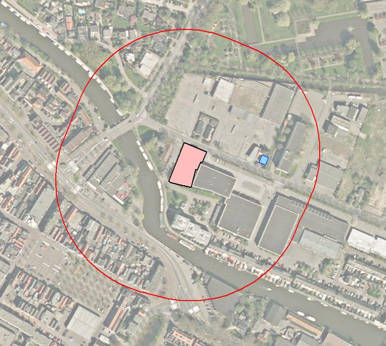 Bijlage 1 : Invloedsgebied conform de Revi In onderstaand figuur is het invloedsgebieden weergegeven conform het Revi. Figuur B 1 Invloedsgebied LPG tankstation aan de Wagenweg 7.