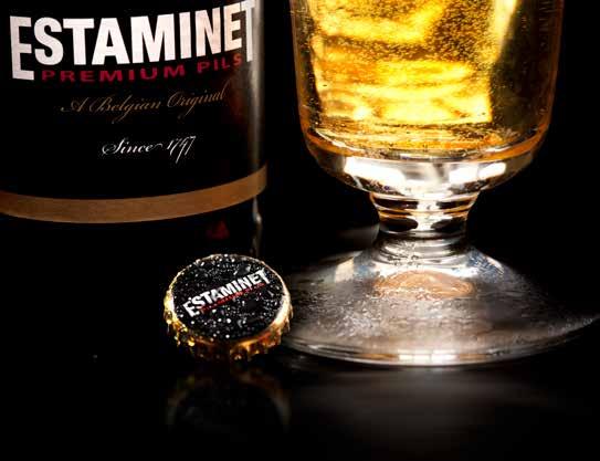 Estaminet Estaminet is een premium pils vol smaak. Helemaal in lijn met de kwaliteit die ik mijn klanten wil bieden.