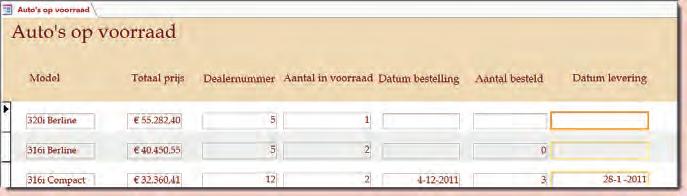 Access 2016 Praktijkopdracht Opdracht 2 Filter instellen Je wilt weten hoeveel dealers er zijn in de provincie Noord Holland.