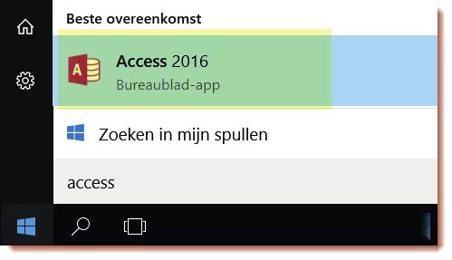 Access 2016 Gegevens: teksten, namen van artikelen (jurk, auto-onderdelen) telefoonnummers of cijfers. Access: een computerprogramma waarmee je databases kunt maken.