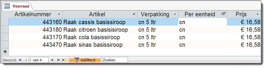 Access 2016 Eindopdracht Eindopdracht Slijterij In deze eindopdracht gebruik je de database Slijterij. Hierin staat een tabel met de gegevens van de drank die wordt verkocht.