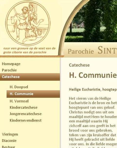 Communicatie Goede communicatie Intern en extern Herkenbare Pr Eigen parochieblad 2-wekelijks infobulletin