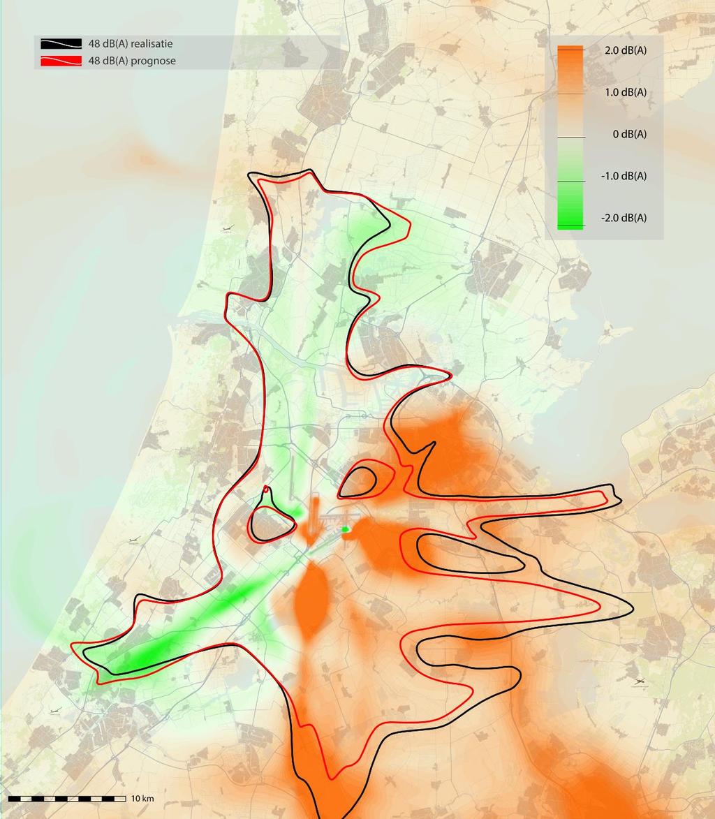 5. Effecten gebruiksjaar 2017 5.1 Geluidbelasting De gerealiseerde geluidbelasting is bepaald met geluidberekeningen die zijn uitgevoerd conform het wettelijk rekenvoorschrift.