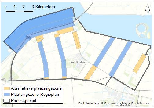 575 580 585 Projectgebied Windplan Blauw In het Regioplan zijn Zuidelijk en Oostelijk Flevoland verdeeld in vier projectgebieden (zie afbeelding 2.4).