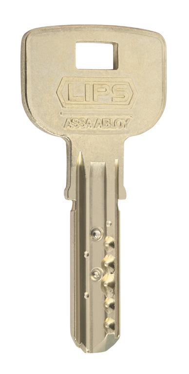 Zo maakt het systeem gebruik van een keersleutel: de gebruiker steekt de sleutel daardoor altijd goed in. De sleutels worden beschermd door middel van een technisch patent (KWD+).