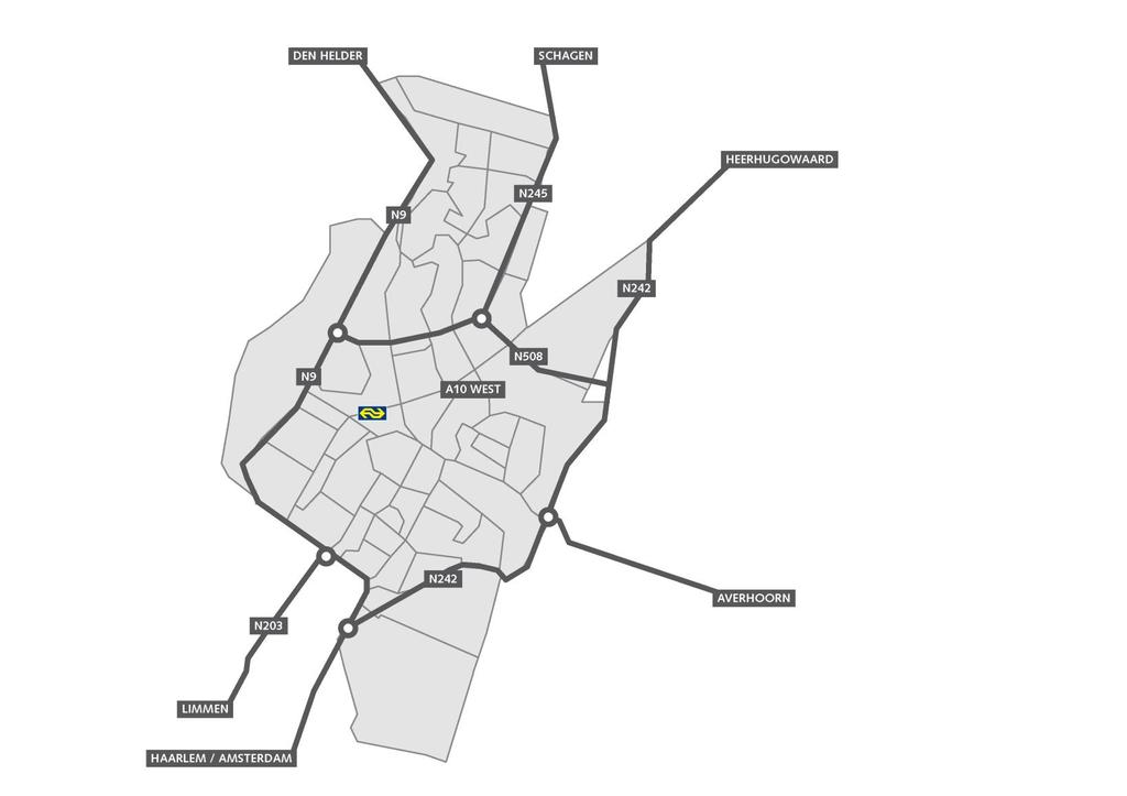 ERASMUSLAAN 3 HEERHUGOWAARD LIGGING & BEREIKBAARHEID REIZEN MET EIGEN VERVOER Bestemming Alkmaar Hoorn Amsterdam Den Helder Reistijd Afstand 15 min. 10 km 25 min. 19 km 50 min.