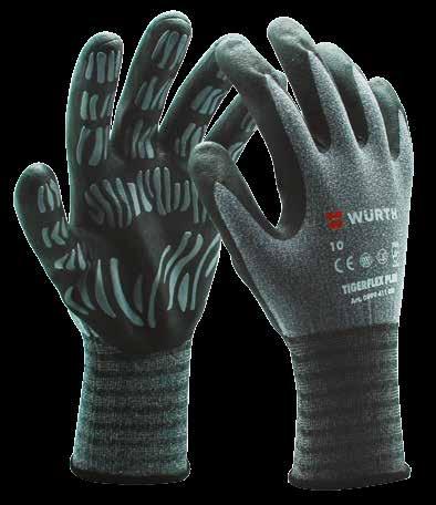 Tigerflex - handschoenen voor professionals BALIE ACTIE Montagehandschoen Nitril Tigerflex Plus Huidvriendelijke, naadloze,