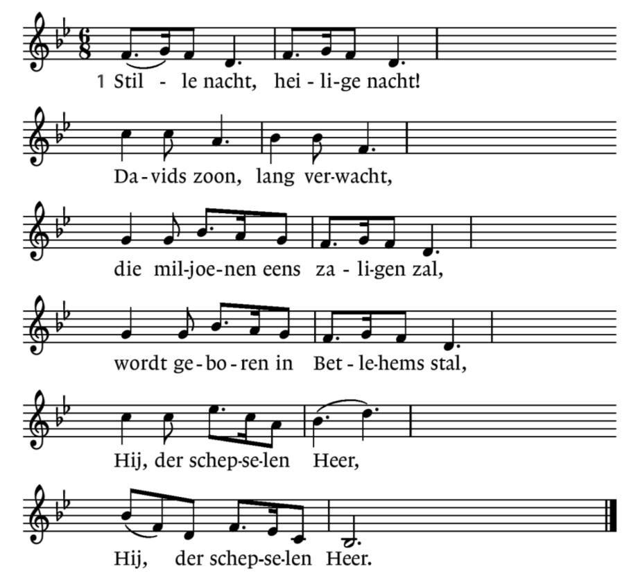 Inleidend orgelspel: Guy Bovet (geb. 1942) - Stille Nacht Zingen: Lied 483: 1, 2 en 3 2.