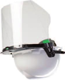 Premium V-Gard vlamboogvizier geschikt voor oorkappen, intrekbare kinbescherming (EN166 &