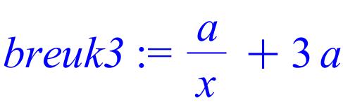 54 1 Maple T.A.= Möbius Assessment Toets items maken deel B (1.6) > evalb(breuk1-breuk2=0); (1.7) De breuken worden als ongelijk beschouwd als er geen vereenvoudiging plaats vindt.