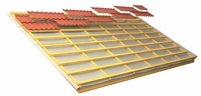 De Metrotile dakpanelementen worden doorgaans ingezet voor licht hellende daken. Dit lichtgewicht daksysteem wordt verder vaak toegepast bij renovatie van platte naar hellende daken.