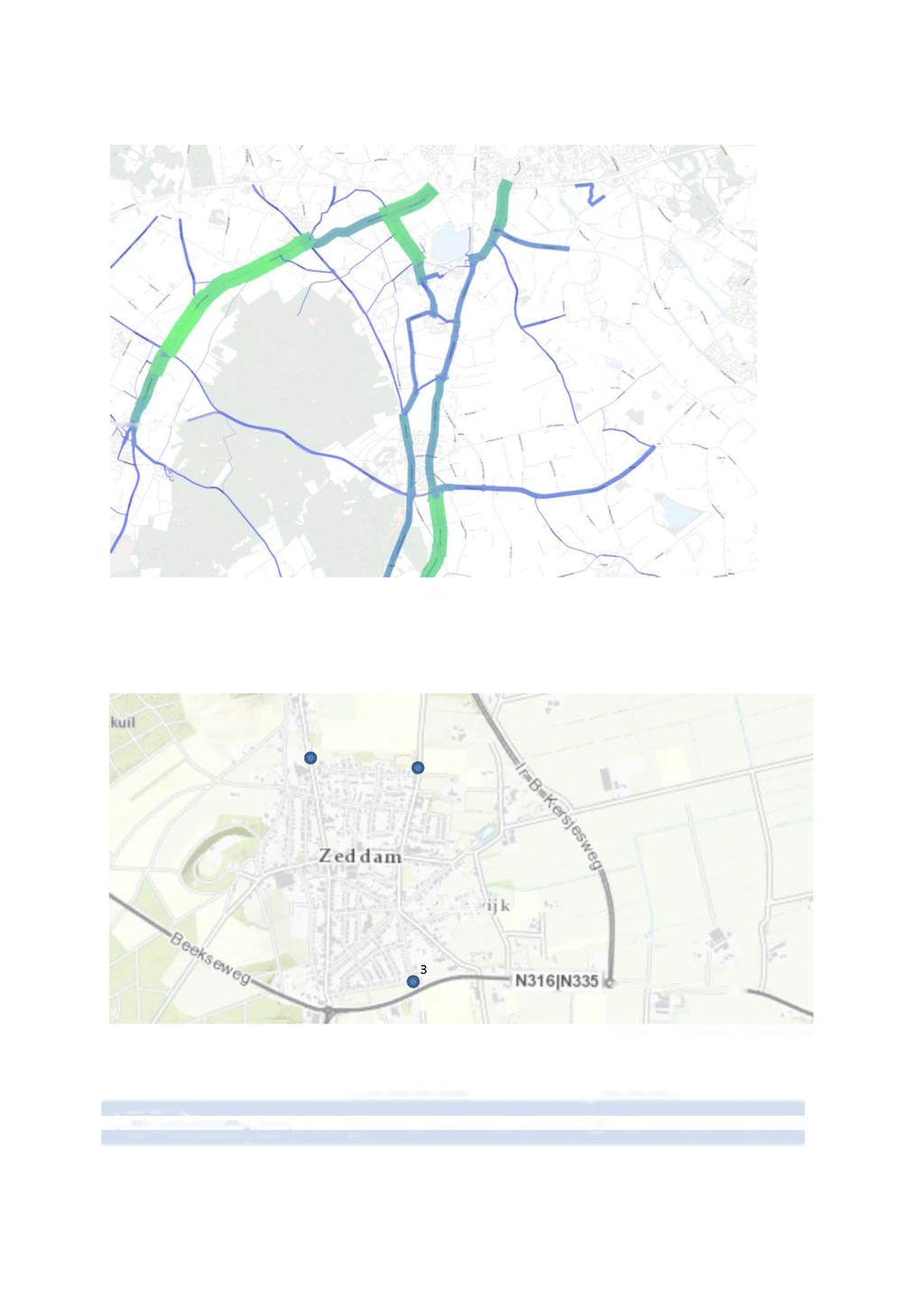 Bijlage 11 en 12, Intensiteiten fietsers Bijlage 11. Resultaten fietstelweek 2016 (bron: nationale fietstelweek) Weergave van de nationale fietstelweek.