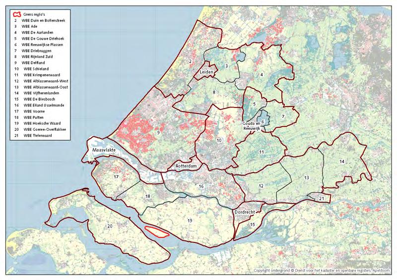 zie voor begrenzing WBE s figuur 1.2.