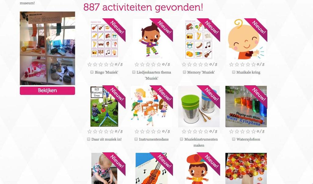 In de DoenKids programma s worden een aantal activiteiten suggesties gedaan. Je kunt ervoor kiezen om het complete programma zo uit te voeren.