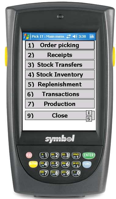 WMS op de scanner E-WMS is een