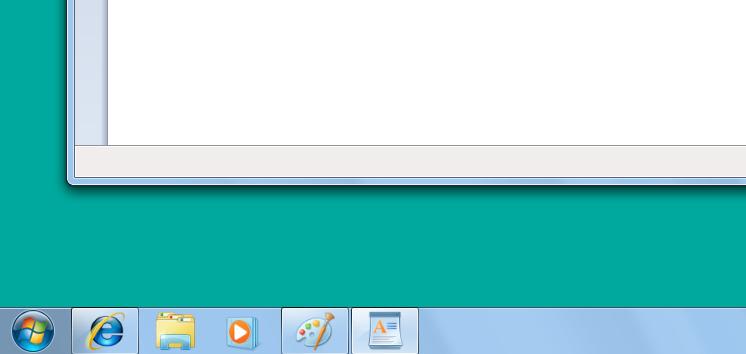 38 Basisgids Windows 7 U gaat ook het programma WordPad openen:,,, U ziet dat beide programma