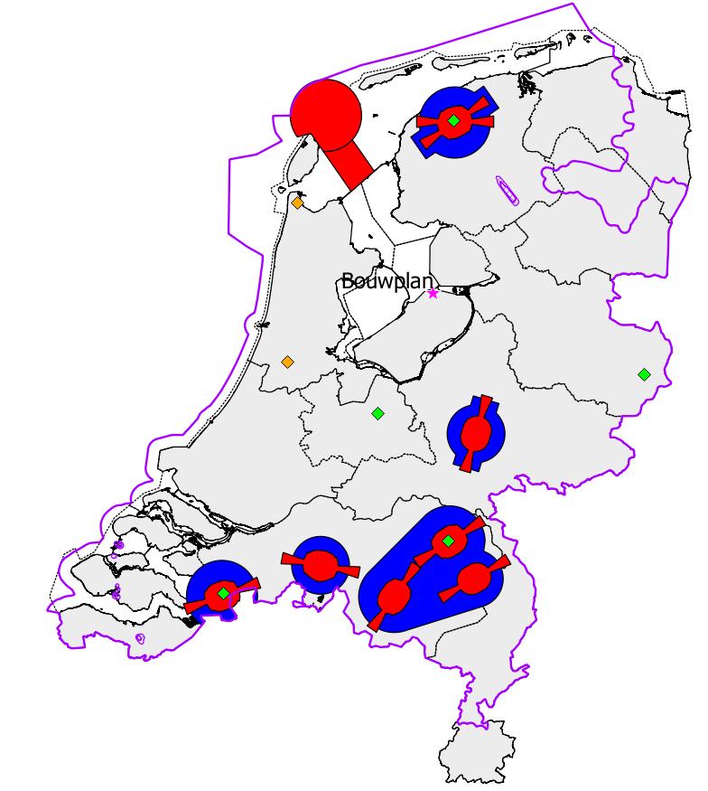 2 Rekenmethode primaire verkeersleidingsradarnetwerk Het radarsimulatiemodel PERSEUS berekent voor elk radarsysteem de detectiekans van een doel met een radardoorsnede van 2 m 2, fluctuatiestatistiek