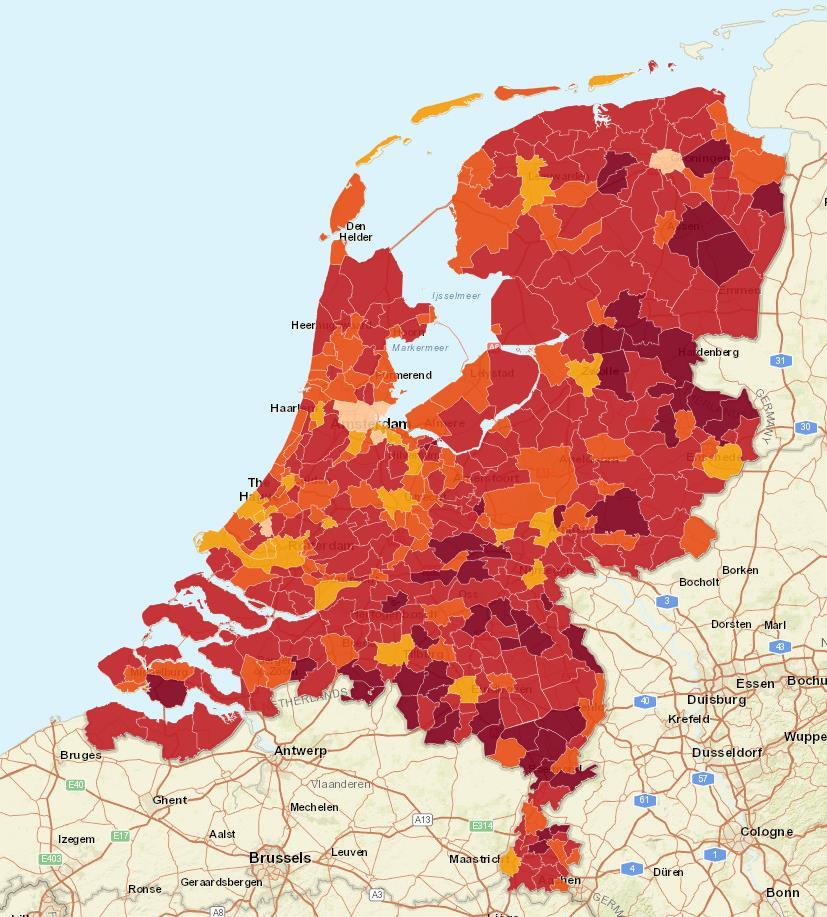 Autobezit in Nederland Ruimtelijk grote