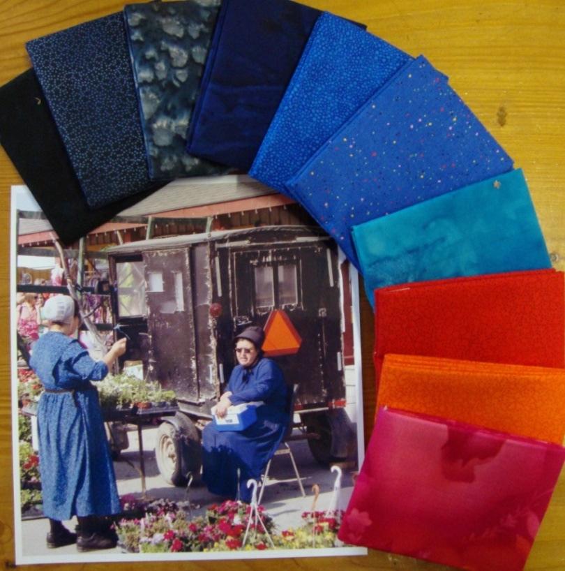 5 Kleur en stof Het maken van een quilt begint met het uitzoeken van kleuren en stoffen. Wat is het thema van de quilt die u wilt gaan maken? Welke stoffen heeft u al in huis?