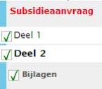 Na invullen en opslaan krijgt Deel 2 Bijlage (linkerzijde van het scherm)