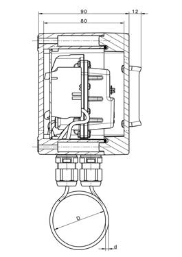 4. Explosieveilige ruimtethermostaat Sinus Jevi voert één speciaal type en één gestandaardiseerde type ruimtethermostaten voor gebruik in explosiegevaarlijk gebied.