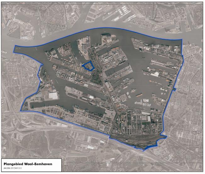 1.2 Een nieuw bestemmingsplan voor Waal- en Eemhaven Het gebied Waal- en Eemhaven is en blijft bestemd als haven- en industriegebied met daar middenin het Dorp Heijplaat.