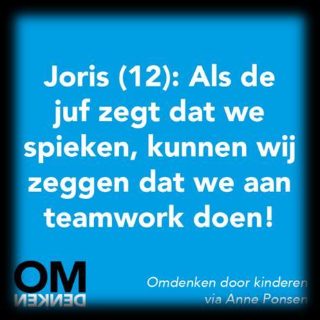 OM(over na te)denken Agenda 31 januari Studiedag, de kinderen zijn vrij!