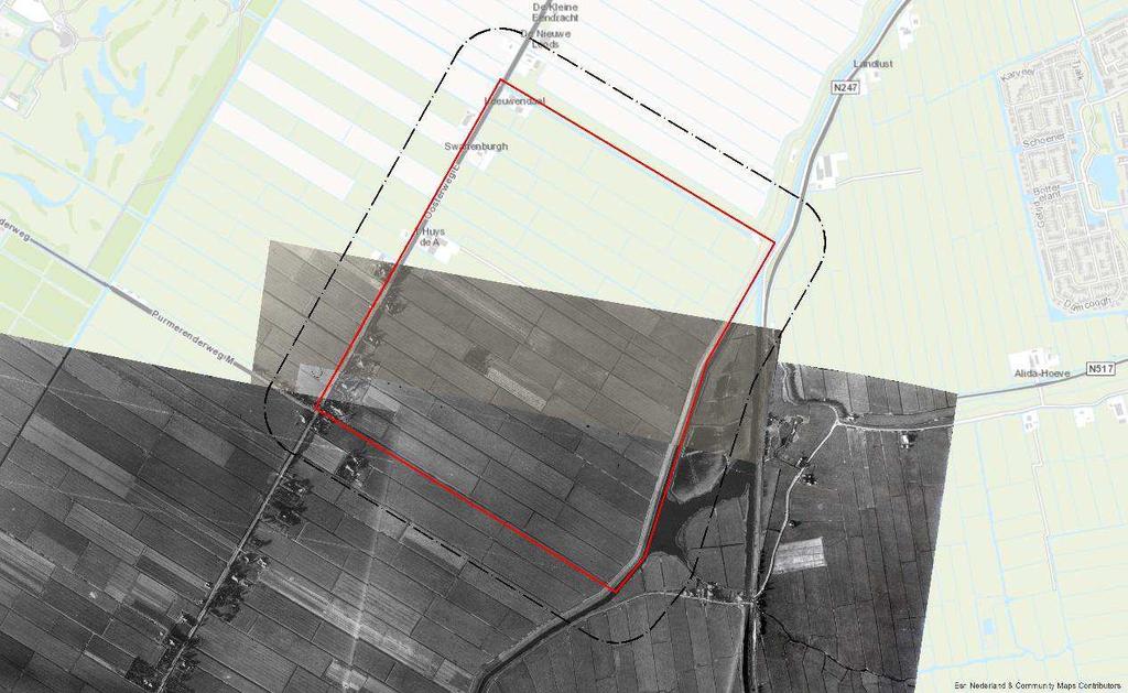 Afb.3.- Luchtfoto s van het analysegebied.