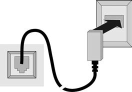 De eerste stappen Basisstation aansluiten Sluit eerst de netadapter aan en vervolgens de stekker van het telefoonsnoer, zoals hieronder wordt aangegeven.