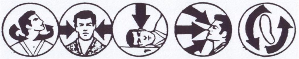 Het draaien of persen van het hoofd van de tegenstander met handen of benen en het drukken van het hoofd