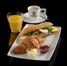 ONTBIJT 6,50 Frans ontbijt met een croissant, pistolet, ham, kaas, jam, jus d orange en koffie of thee Menus Menu s ONTBIJT DELUXE 7,50 Één snee